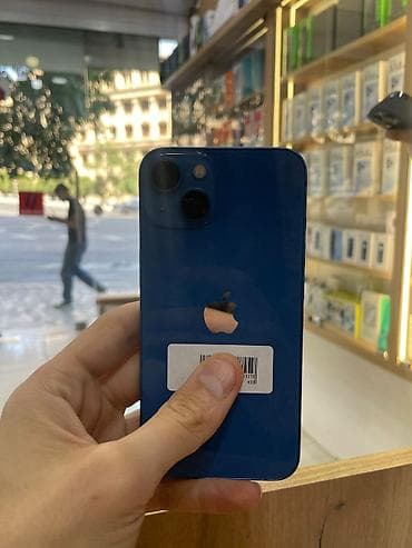 IPhone 13, 128 GB, Pacific Blue, Zəmanət, Kredit, Barmaq izi