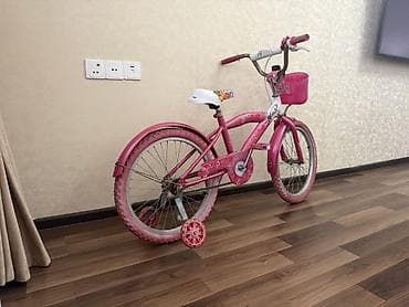 teker velosiped: Uşaq velosipedi – qızlar üçün, çəhrayı rəngdə - Təkər ölçüsü — 1