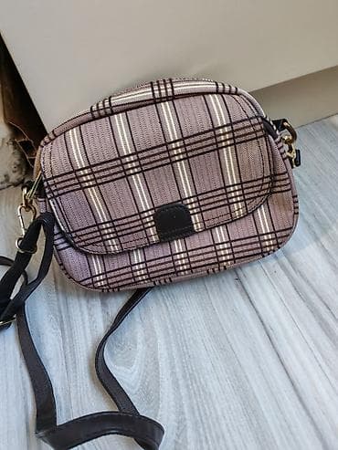 çanta qadın: Qadınlar üçün çiyin/çapraz çanta - Naxış: klassik dama (plaid) — 1