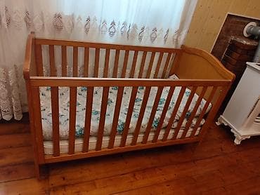 Oğlan və qız üçün, Dördbucaq, Beşik, Dəstsiz, Matras ilə, Yellənmə mexanizmsiz — 2