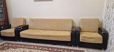 klassik divanlar: İşlənmiş, Di̇van-kravat, 2 kreslo, Bazalı, Açılan — 6