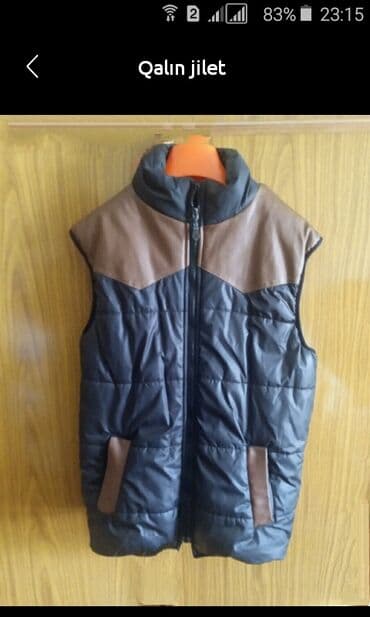 sinə böyütmə: Qalın jilet - Model: kişilər üçün quilted/qalın izolyasiyalı jilet - — 1