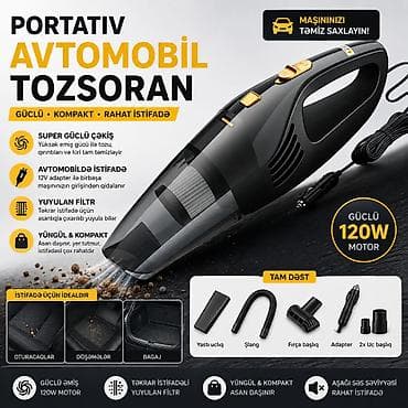 el tozsoranlari: Portativ Avtomobil Tozsoranı – Güclü və Rahat Təmizlik Avtomobil — 1