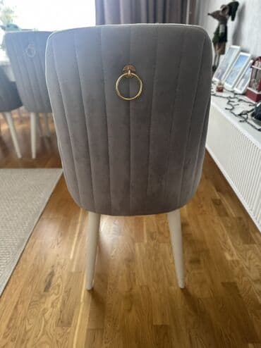 ustullar: Mətbəx üçün, Qatlanmayan, rəng - Boz Stul — 4