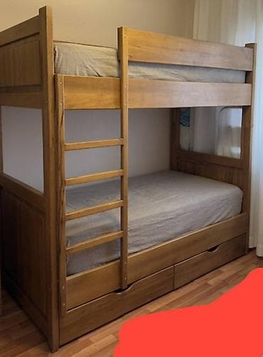 pendir: Oğlan və qız üçün, Yeni, Çarpayı, Matras ilə, Siyirməli, Taxta — 1