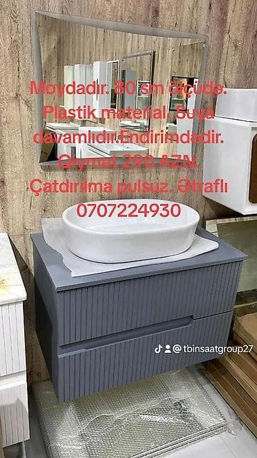 Moydadır. Moydadırlar . Rakvina. Hamam şkafı. Hamam moykası. 80 sm — 2