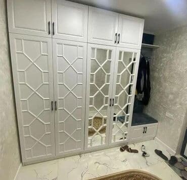 рабочий стол для дома: Düz dolab, Dəhliz üçün, Qarderob, Kupe, Korpuslu, 2 qapılı — 4