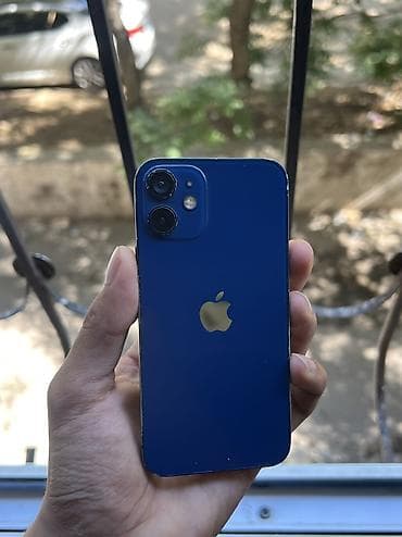 IPhone 12 mini, 128 GB, Göy, Zəmanət, Simsiz şarj, Face ID