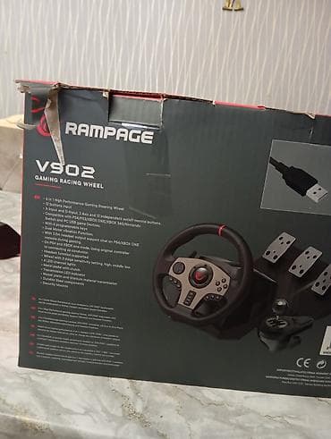 oyun pc: Rampage V902 Gaming Racing Wheel – tam set - 6‑in‑1 yüksək — 1