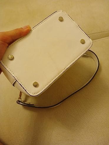 Qadın çantası – krem/açıq bej rəngli, qoltuqaltı tipli (shoulder bag) — 4