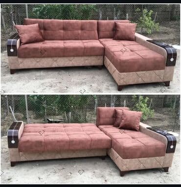 oğlanlara hədiyyə: Künc divan, Parça, Bazalı, Açılan — 6