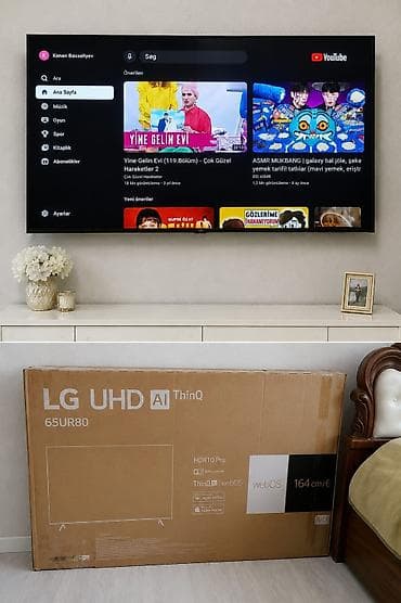 COX TECİLİ ENDİRİM . LG 65UR80 model smart tv.1600❌️1200 azn oldu Bu
