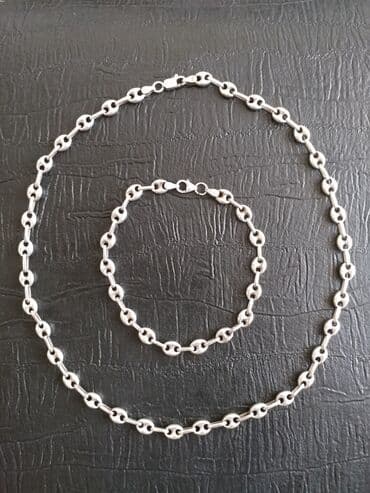 Portmone, pulqabıları: Dəstə daxildir: Boyunbağı, Gümüş, 925 Əyar, 27 g — 3