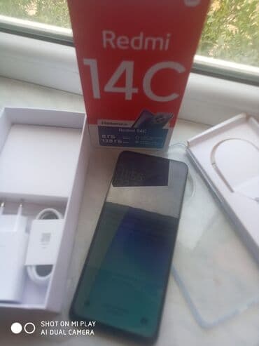 камера для машины: Redmi 14C, 128 ГБ, цвет - Зеленый, С документами — 1