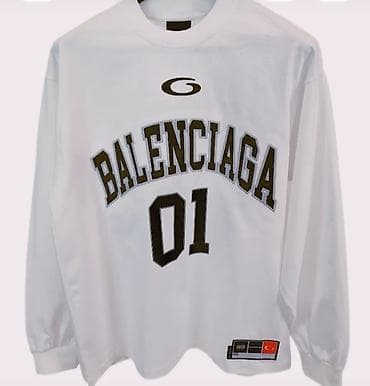 Futbolka, Balenciaga, 2XL, rəng - Ağ