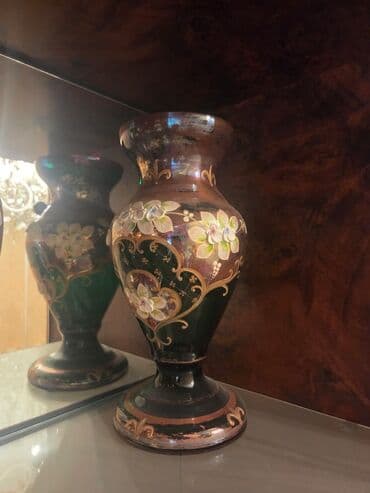 meyvə vitrin: Klassik kəsimli büllur dəst razlasma yolu ilə satlir - 2 ədəd hündür — 7