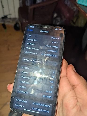 adapter apple: IPhone Xs Max, 64 GB, Face ID, Simsiz şarj, Qırıq — 5