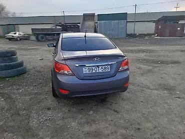 savet maşın: Hyundai Accent sedan - Kuzov: sedan, boz rəng - Mühərrik: benzin - — 4