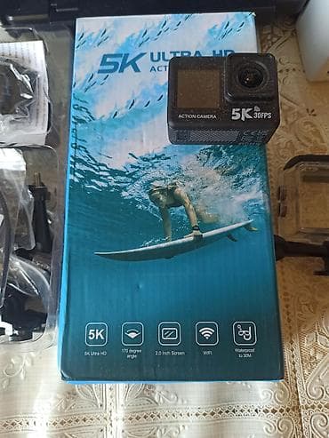 5K Ultra HD Action Camera - Video: 5K, 30 FPS - Geniş bucaq: 170°