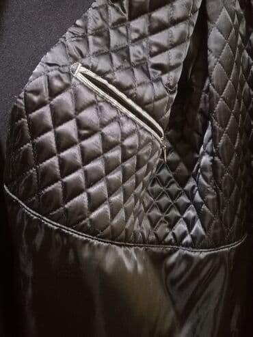 купить кожаную куртку в баку: Palto, 7XL (EU 54), rəng - Qara — 10