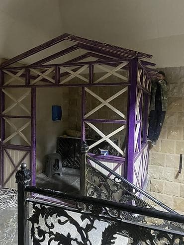 Bağ, çöl oturacaqları: Açıq hava məkanları üçün dekorativ taxta pergola/pavilyon — 5