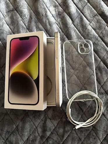 2 ci el komputer: IPhone 14 Plus, 256 GB, White Titanium, Face ID, Sənədlərlə, Zəmanət — 2