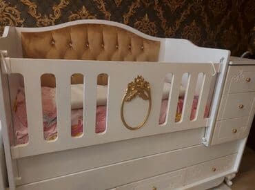 Oğlan və qız üçün, İşlənmiş, Dördbucaq, Beşik, Dəst ilə, Matras ilə, Yellənmə mexanizm ilə