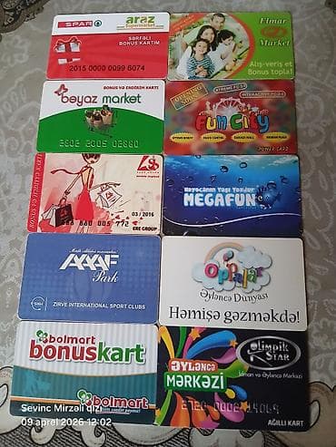 kart qabı: TOPLU PLASTİK KART KOLLEKSİYASI Birlikdə 25 manat. Tək-tək 2 — 2