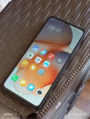 Redmi 13C, 128 ГБ, цвет - Черный, Две SIM карты, Отпечаток пальца, Сенсорный — 1