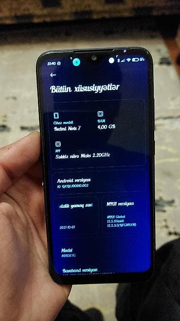 ıpad mini 5: Redmi Note 7, 64 GB, rəng - Mavi, İki sim kartlı — 4