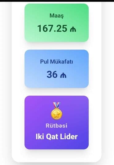 Xanimlarimiz maawi ve pul mukafati bonus sizlerde calisib qazana — 2