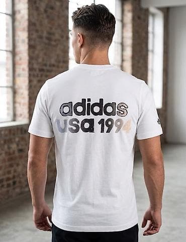 ağ futbolka: Futbolka, Adidas, L, rəng - Ağ — 2