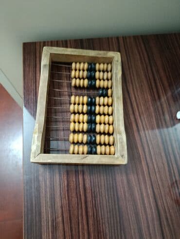 su sayğacı: Taxta abakus (sayğac) - Material: tamamilə taxtadan hazırlanmış — 4