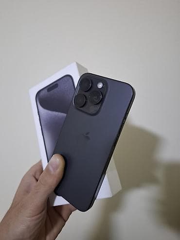 iphone 15 plus mavi: IPhone 15 Pro, 128 GB, Graphite, Face ID — 8