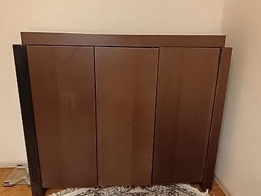 skaf islenmis: Qəhvəyi rəngli çoxseqmentli şkaf - Material: laminat/MDF taxta — 1