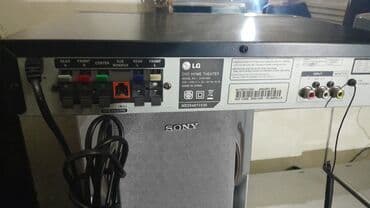 səs gücləndirci: Musigi mərkəzi LG 5,1 resiver Aux, Usb,Fm radio,Dvd cd mp3 6 dənə — 7