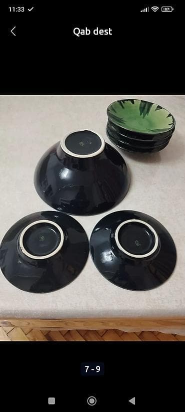 su qab: Nahar dəsti, rəng - Yaşıl, 6 nəfərlik — 7