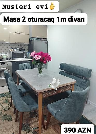 metbex wkaflari: Mətbəx üçün, Yeni, Açılmayan, 2 stul — 1