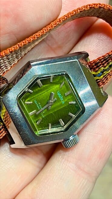 propolis nədir: İşlənmiş, Qol saatı, Chayka, rəng - Yaşıl — 2