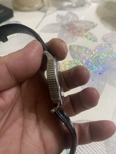 saatdar: İşlənmiş, Qol saatı, Romanson, rəng - Qara — 4