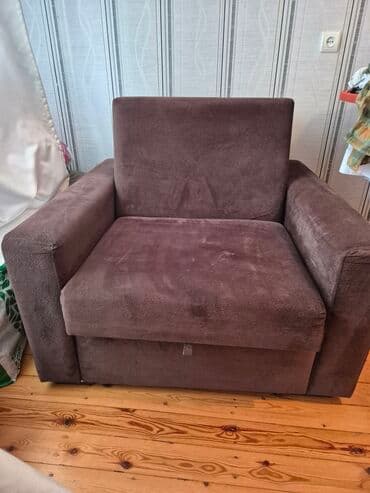 бесформенное кресло: Кресло, Велюровая ткань — 2