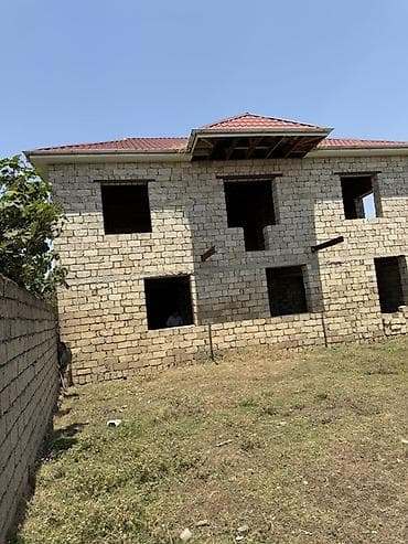 2 mərtəbəli yarımçıq tikili – fərdi yaşayış evi - Daş konstruksiya — 4