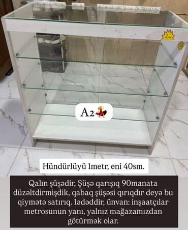 AYNUR 2💃 🪄Vitrin satılır 💶Qiymət 90 azn 🏘️Ünvan inşatcılar metrosun