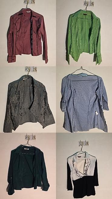 Qadın köynəkləri və bluz kolleksiyası - Ümumi: 6 ədəd qadın üst