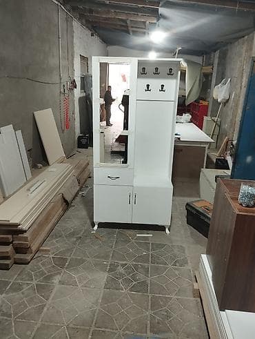 wfanerler: 2 qapılı, Güzgülü, Ağ, Digər material, Açılan, Düz dolab — 1