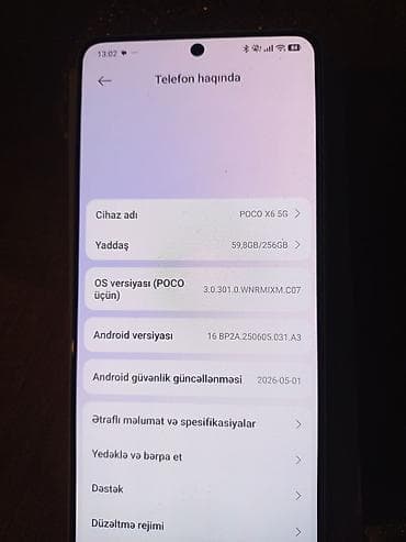 philips xenium 9@9q: Poco X6 Pro 5G, 256 GB, rəng - Ağ — 4