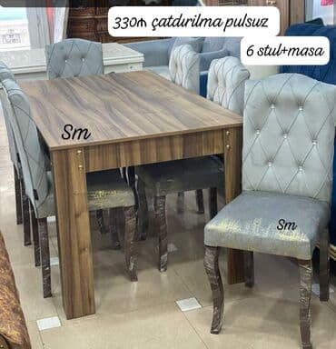 quxna stulu: 🇹🇷Turkiye istehsali. Metbex masa desti Masa 4 oturacaq Masa 80*130 — 19