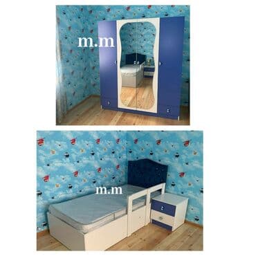 детские вещи мебель: Sifarişle gənc oda desti, uşaq mebeli, yazı masa, çarpayi, kravat — 2