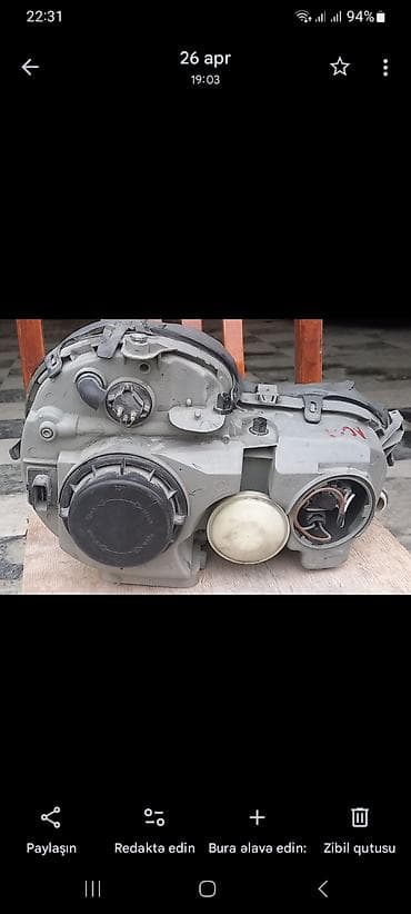 Sol, Yaxın və uzaq vuran işıqlar Mercedes-Benz, Orijinal