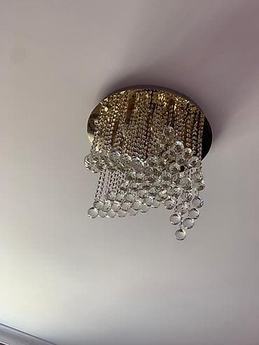 Çılçıraq, 10 və daha çox lampa, Xrustal